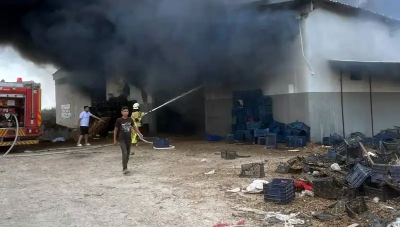 ** Plastik Kasa Deposunda Yangın: İzmir Sokaklarında Simsiyahtan Manzaralar!**
