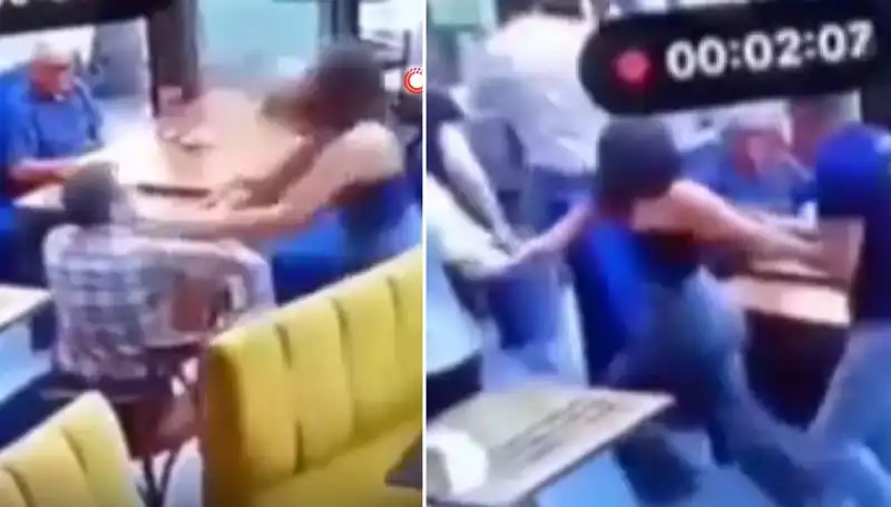 Garsona Tokat Attı, Aldığı Dayak Olay Oldu!
