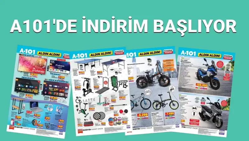A101'de Spor Ekipmanları ve Teknoloji Ürünleriyle Dolu Bir Katalog
